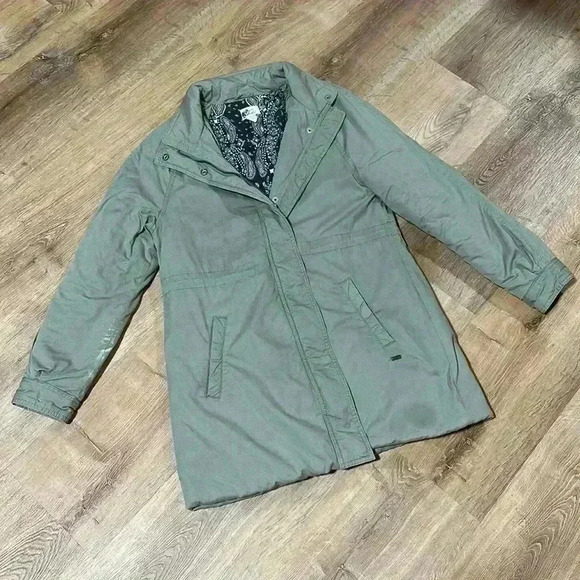 LEVI’S | Gray Lined Parka Style Coat - Picture 1 of 4